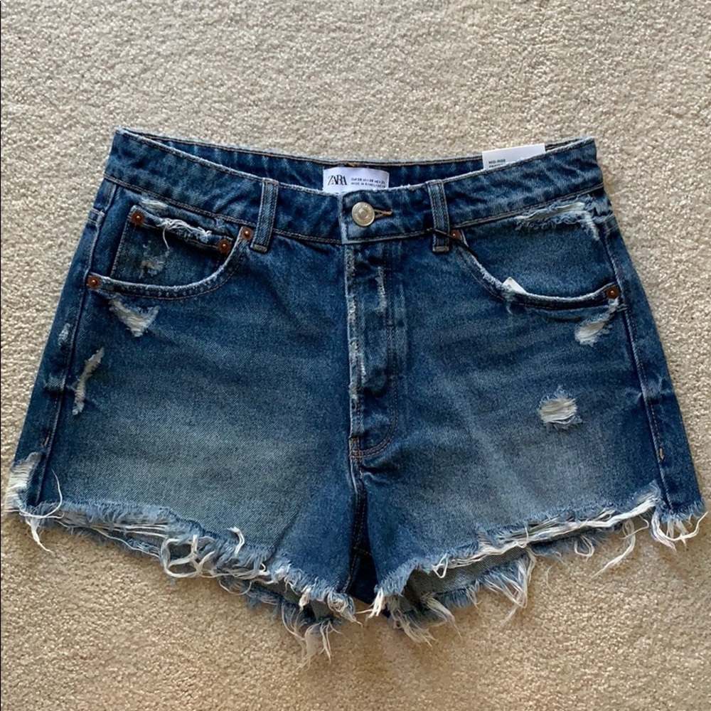 Brand new Zara denim cutoff shorts
